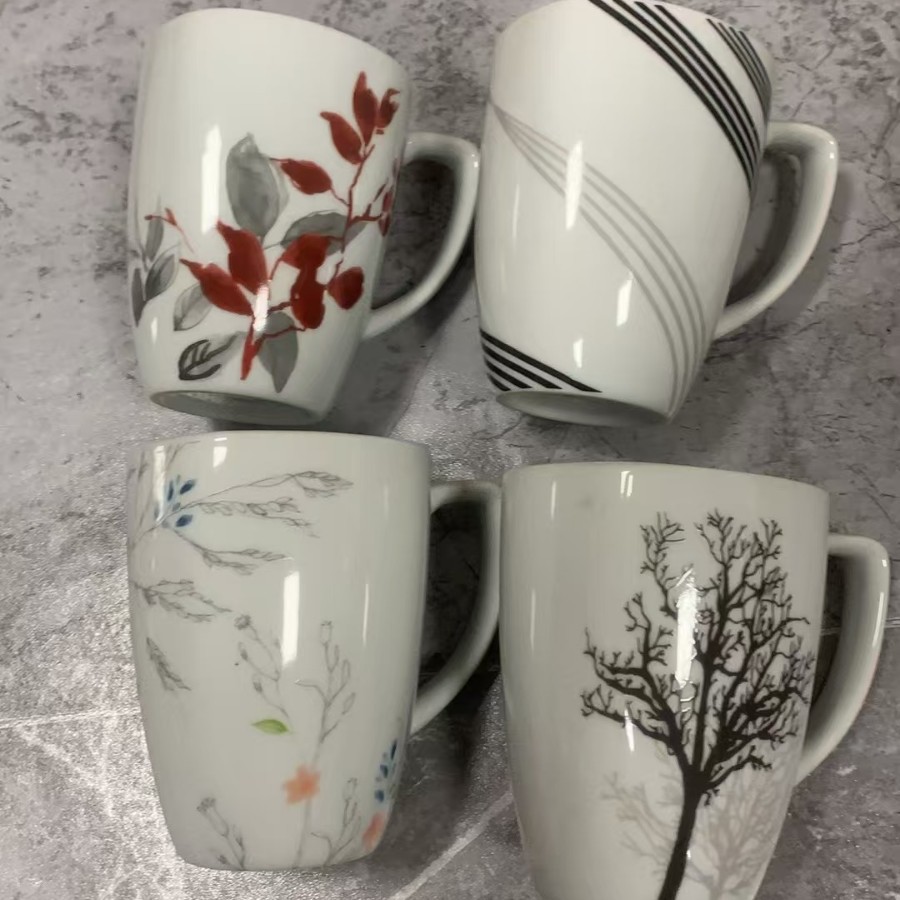 Exportación de comercio exterior caja ciega regalo taza de cerámica taza de café universal taza de agua taza de café taza de té collar rural