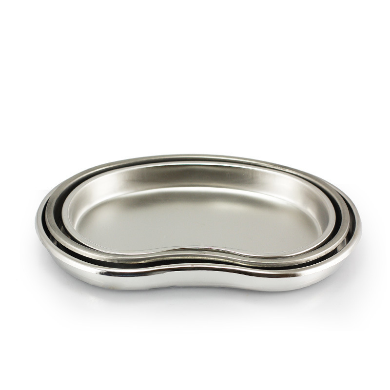 304 Stainless Steel Curved Tray, Kidney Tray, Dental Tray, Kidney-Shaped Tray, Instrument Tray, Pus Tray, Surgical Tray, Sterilization Tray