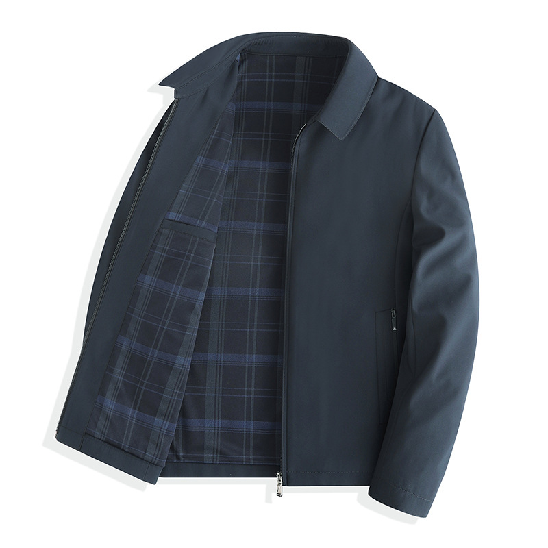 Men's Jacket Business Casual Solid Colour Lapel Executive Coat_voghion.com