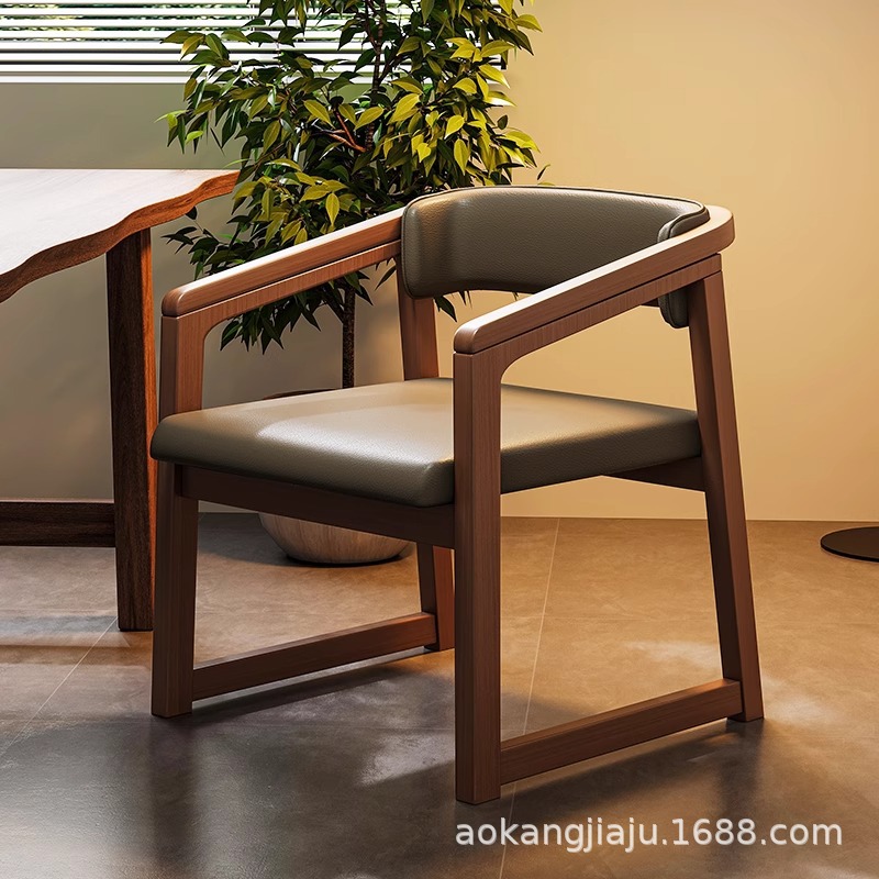 가정 식당 의자 새로운 중국 식당 식탁 의자 등받이 차 테이블 마스터 의자 중동 고대 연구 책상 안락 의자