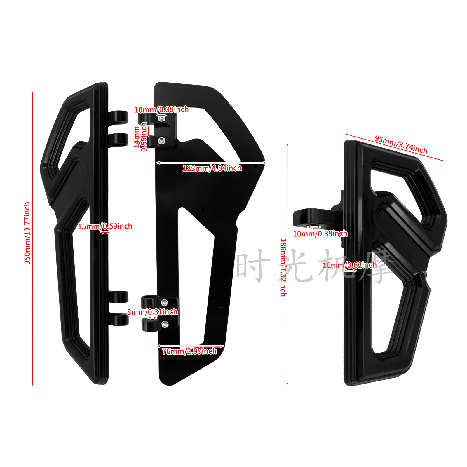 Suitable for Harley Soft-tail Fat Boy Heirator Big Glider Street Road King CVO Road Front and Rear Pedals Large Pedals