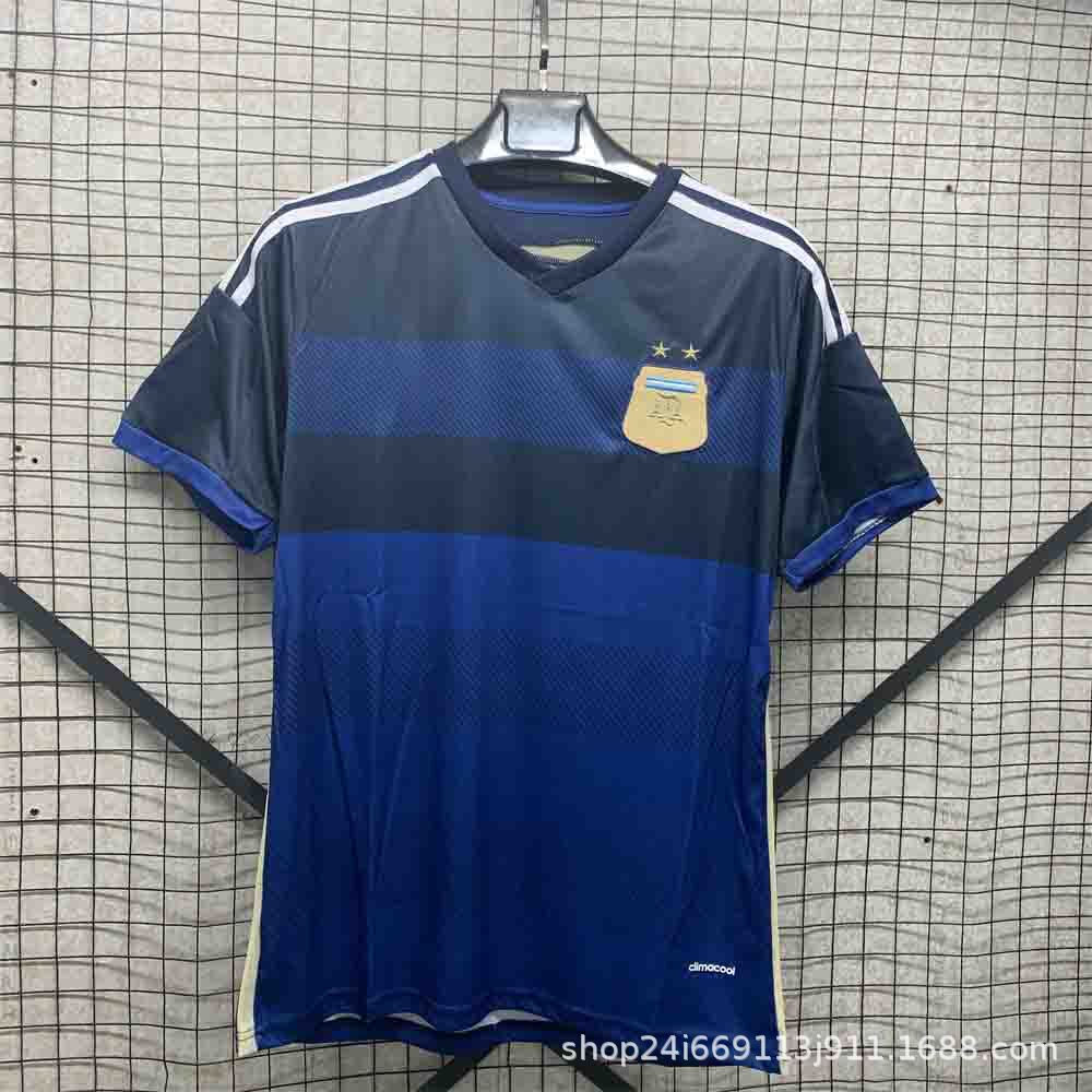 Camiseta de fútbol tailandesa retro Selección nacional Brasil Francia Argentina Portugal Camiseta de manga corta al por mayor Número de impresión