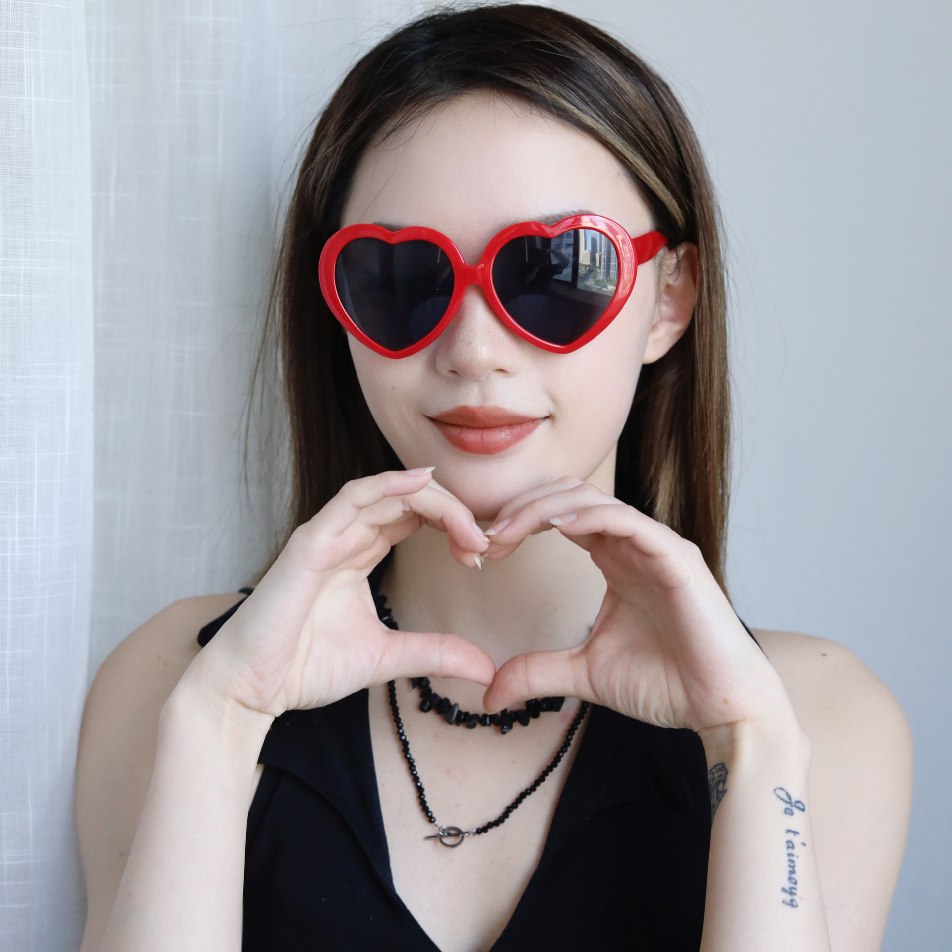 Gafas Decorativas de Corazón para San Valentín de Plástico ABS para Fiestas y Celebraciones