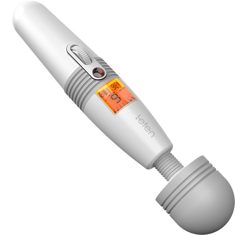 Leten-Thunder Lightning AV Stick juventud versión flexible silenciosa 360 grados silicona calentamiento de la piel varita de mujer al por mayor image 5