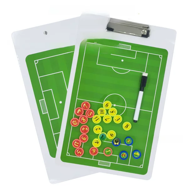 In-Stock Football Training Pvc Straight Tactical Board Magnetic Flag Practice Board Referee Supplies Magnetic Design Basketball