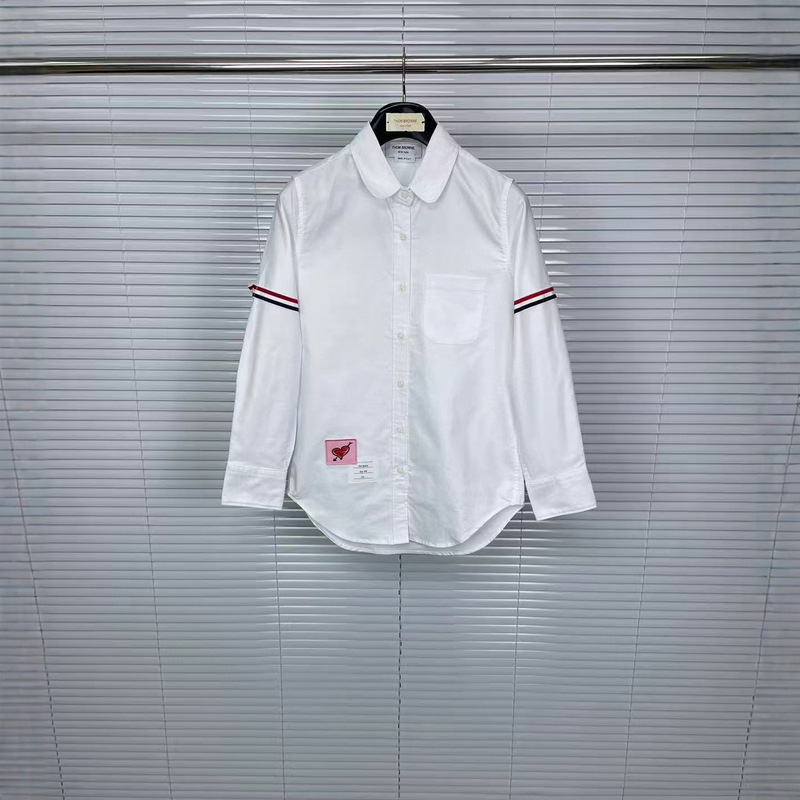 Tb Factory Direct Sales Spring & Fall New Chinese Valentine's Day Limited Lapel Oxford Textile Long-Sleeved Shirt Women's Casual and Comfortable Shirt Tb Factory Direct Sales Spring & Fall New Chinese Valentine's Day Limited Lapel Oxford Textile Long-Sleeved Shirt Women's Casual and Comfortable Shirt