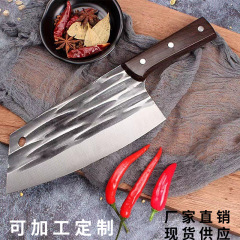 鍛打ステンレス家庭用の包丁を切る女性の先の切れの刃の台所の鋭利な万能の刀の業務用の肉の刃物