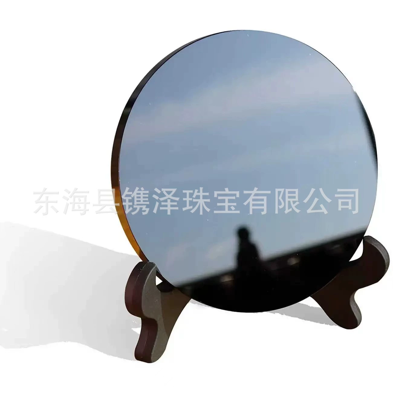 Обсидиан без событий диск зеркало семейное украшение черный кристалл оригинальный камень украшение дома гостиной офиса