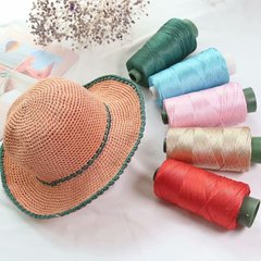 Silk Cotton Linen Light Body Ice Linen Flat Band Line Sun Hat Hand-woven Crochet DIY Crochet Bag Seat Cushion Hollow Shiny Thread