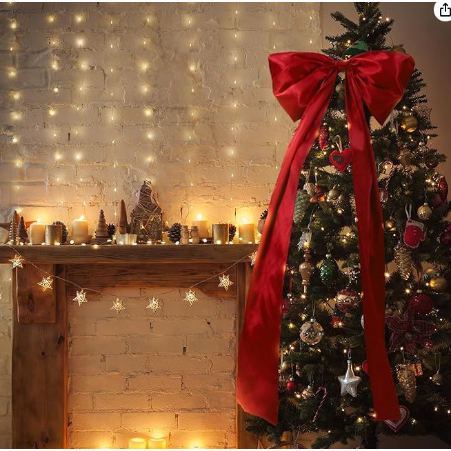 クリスマスデコレーション大きなリボンペンダントパーティーお祝い装飾窓インテリアペンダント特大リボンストリーマー|undefined