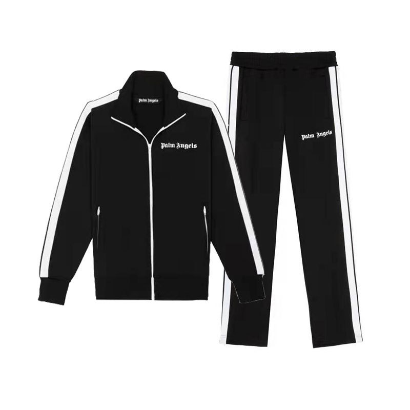 Amazon European and American Popular Trendy Brand Patchwork Suit Casual Sports Men's Stand-Up Collar Zipper Shirt Sweatshirt for Men