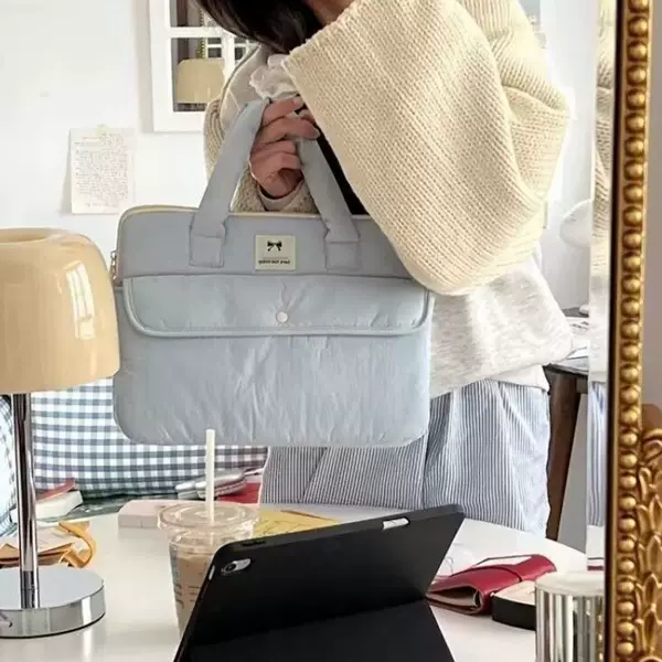 Thickened shockproof 11inch iPad tablet sleeve bag, large capacity 13/13.3/ 14inch laptop handbag