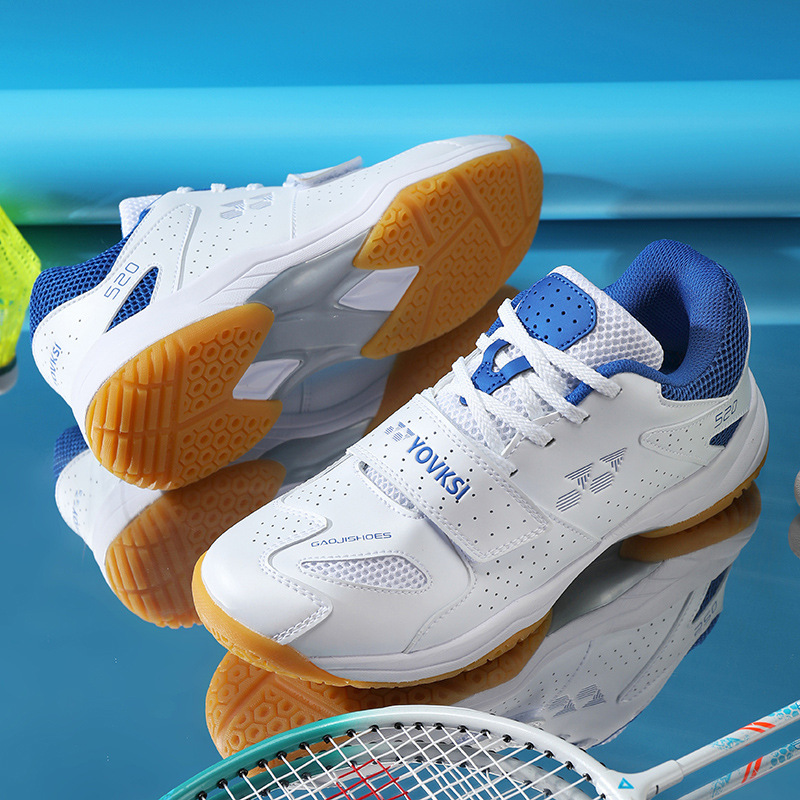 Cross-Border Professional Badminton Shoes for Men, Breathable Indoor Playing Casual Sports Shoes for Women, Shock-Absorbing Training Tennis Shoes
