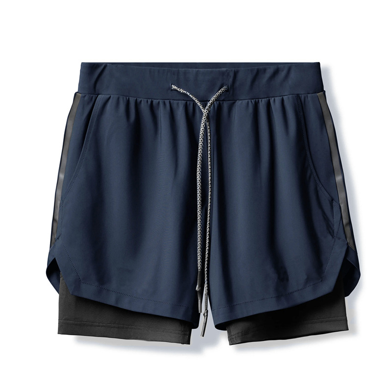 Heren zomer nieuwe geweven kwart shorts, sport sneldrogend basketbal midden taille met elastische binnenkant_voghion.com
