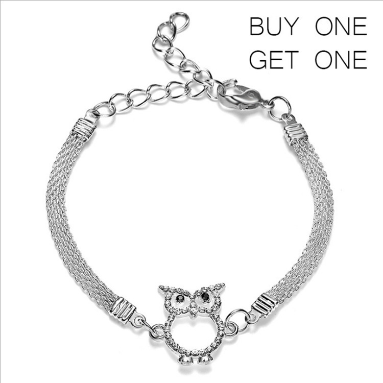 Fashion Infinite 8-word Infinite Silver-plated Bracelet Creative Diamond Set Simple Women's Hand Jewelry_voghion.com