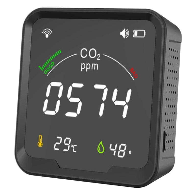 SOURCE производитель Интеллектуальный Wi-Fi детектор углекислого газа CO2 детектор качества воздуха Измеритель температуры и влажности в наличии