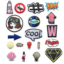 厂家直销 可爱萌兔卡通布贴 儿童衣服装饰贴 布贴DIY可缝