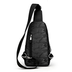 Waterproof Oxford Cloth Crossbody Bag for Men, Unisex Single Shoulder Bag with Durable Material, Casual Bag, Camouflage Outdoor Sports Bag
