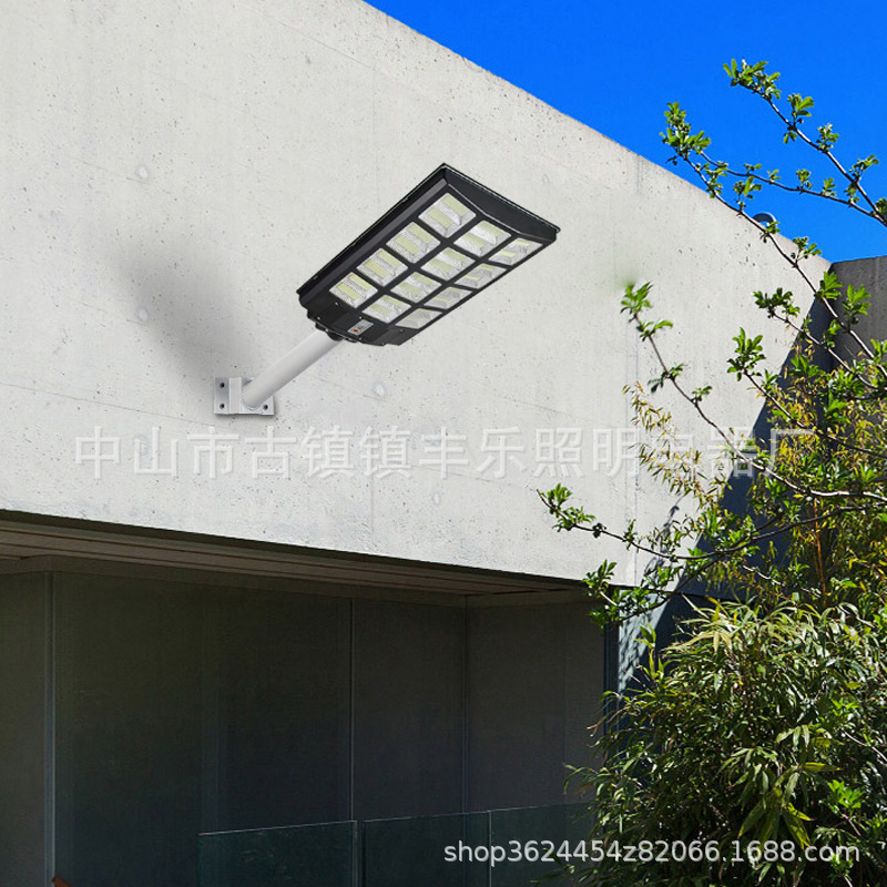 Lámpara de calle solar al aire libre gran potencia 800W integrado patio lámpara hogar inducción iluminación Super brillante LED rural