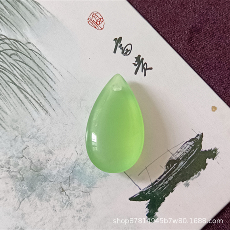 녹색 물방울 (32*18mm)