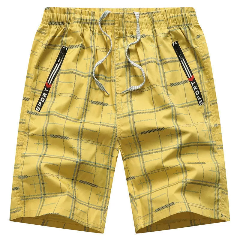 Shorts, cotton beach trousers, oversize
