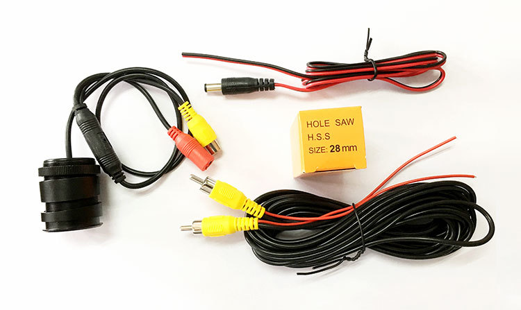 Perforated 28mm Car Camera 8Led Hd Infrared Night Vision Reversing Camera Rear View Rear Camera Wide Angle