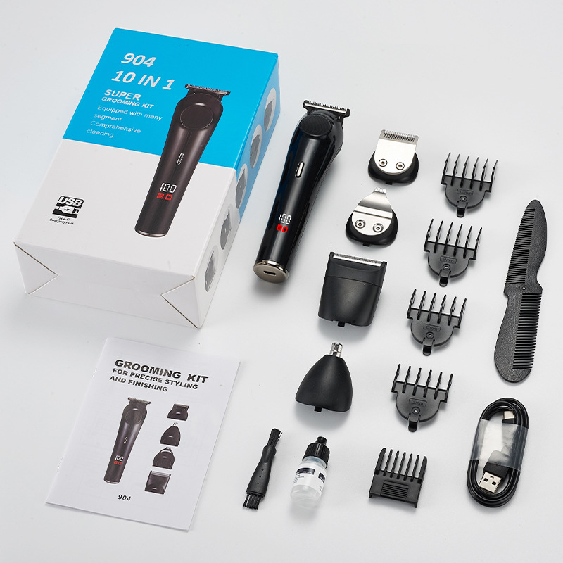 Cortador de pelo eléctrico multifuncional 5 - en - 1 para hombres cortador de pelo eléctrico cortador de pelo de nariz cortador de pelo de afeitar casero al por mayor