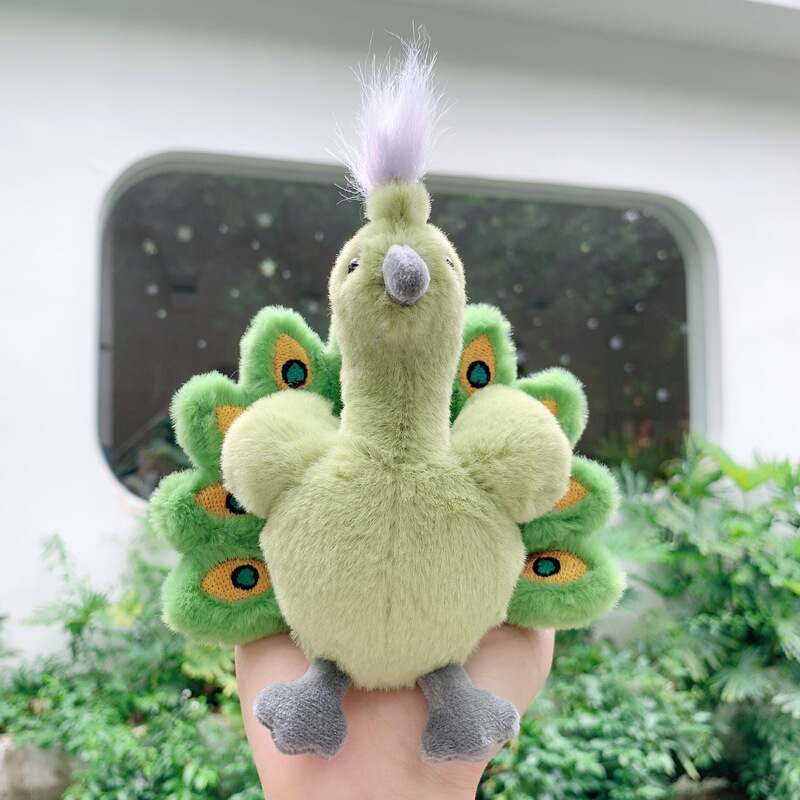 Trendy Peacock Plush Toy Ornament Zoo Souvenir Doll Pendant Peacock Trendy Peacock Plush Toy Ornament Zoo Souvenir Doll Pendant Peacock