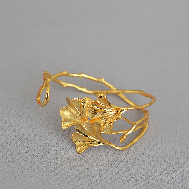 Brass Plating Solid Color Bangle display picture 1