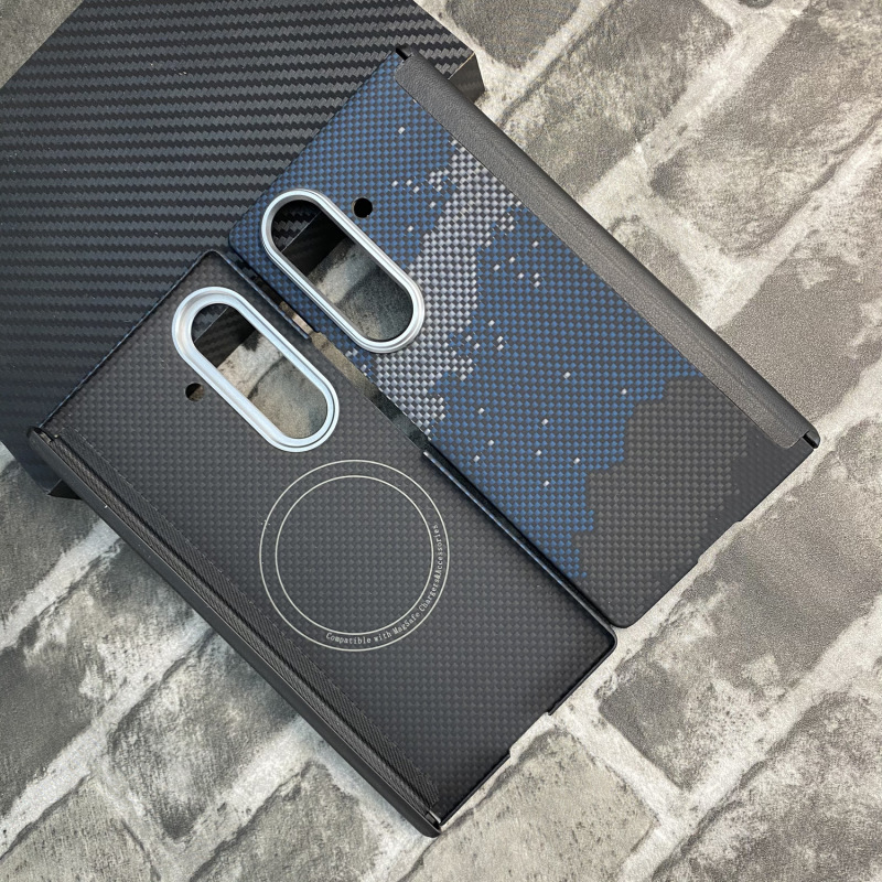 Samsung zfold7 中央軸携帯電話ケース ケブラー磁気 SAMSUNG fold7 アラミド繊維保護に適しています。|undefined