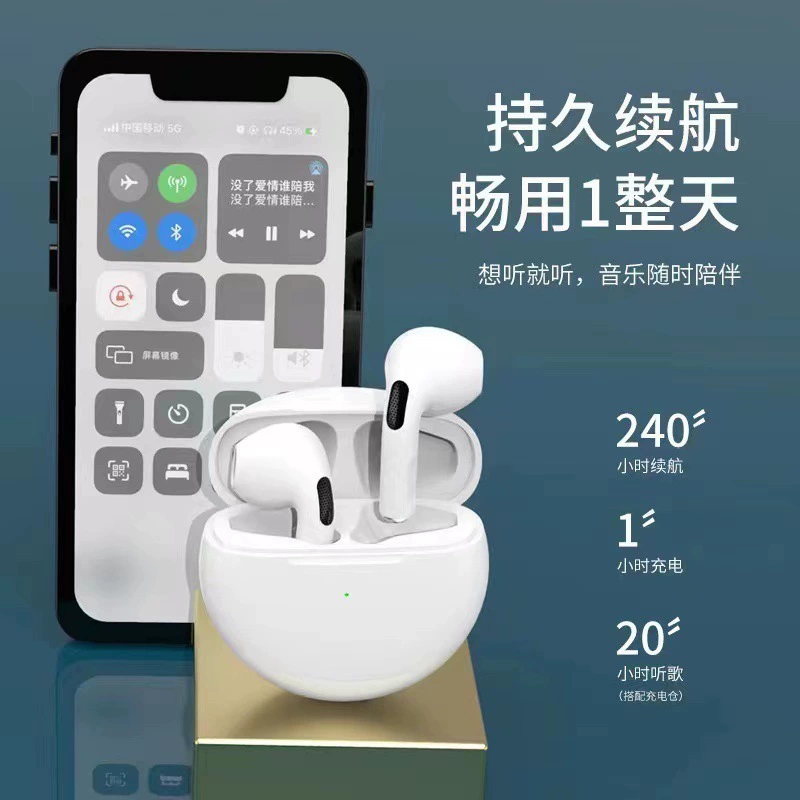Маленькие наушники с удлиненным шнуром, (перекрёстная торговля), pro6, Bluetooth