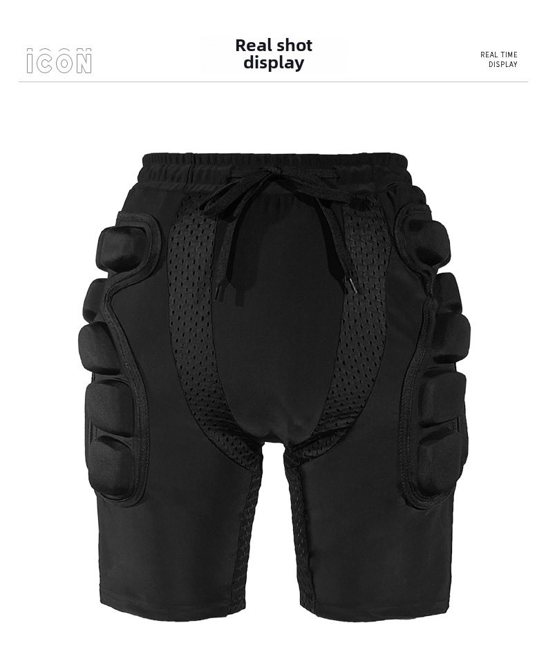 Yetişkin Kayak Kalça Koruma Pantolonu Kaykay Paten Koruyucuları Kalınlaştırılmış Sünger Düşme Önleyici Pantolon Nefes Alabilir Yüksek Elastik Pantolon_voghion.com