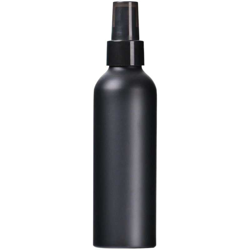 Botella de aluminio negro niebla fina botella de spray de alcohol sub-embalaje portátil viaje cosméticos agua prensa spray pequeña botella vacía image 1