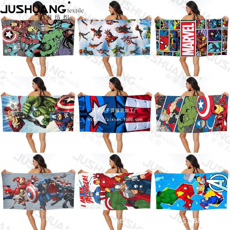 Avengers Beach Towel Bath Towel Wholesale Microfiber Digital Printing Portable Quick Drying Absorbent Yama