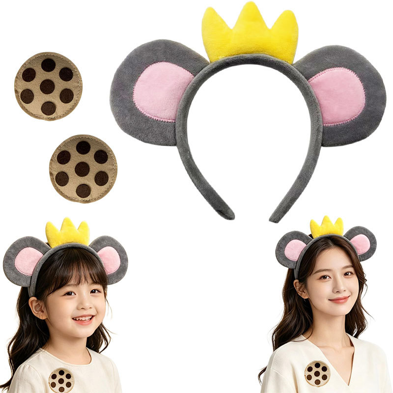 Ratón transfronterizo elefante orejas cabello hebilla de cabeza Halloween Cosplay disfraz de animales en stock Amazon image 8