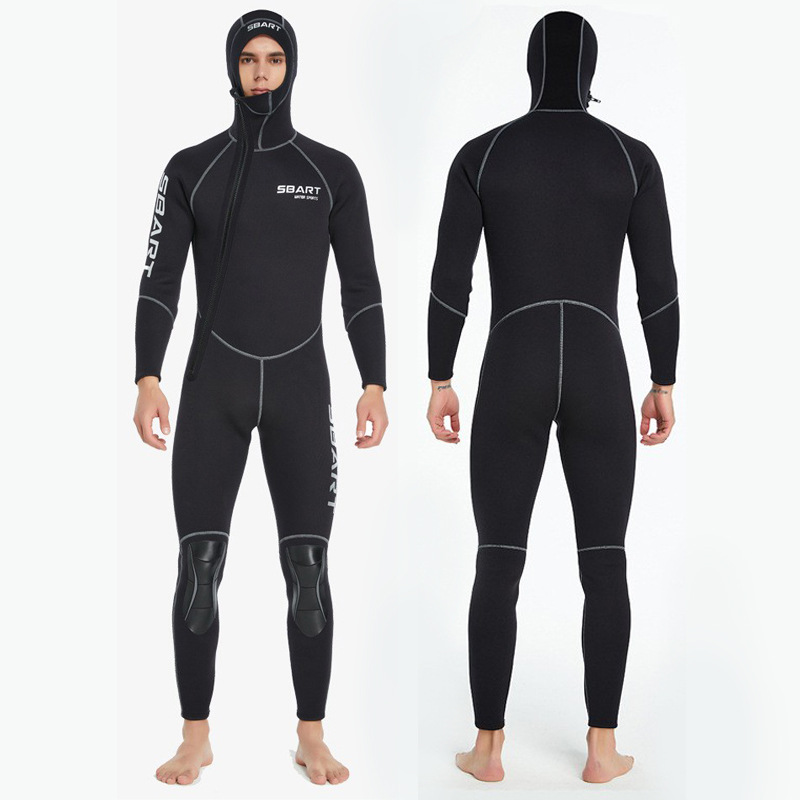 Shabart 1.5mm diving suit men's thickened warm one-piece swimsuit long sleeve sunscreen surfing suit snorkeling jellyfish suit