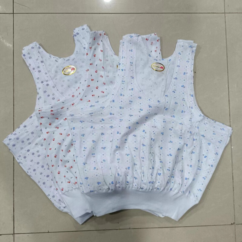 Middle-Aged and Elderly Women's Pure Cotton Sleeveless Vest, Summer Thin Loose Printed Undershirt, Mom's Underwear, Base Layer Shirt Middle-Aged and Elderly Women's Pure Cotton Sleeveless Vest, Summer Thin Loose Printed Undershirt, Mom's Underwear, Base Layer Shirt