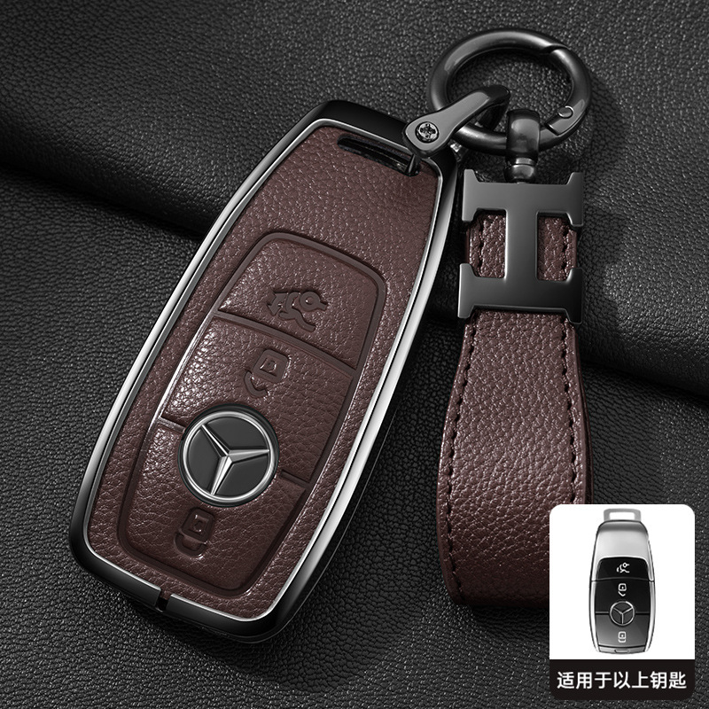 メルセデスベンツキーカバーEクラスAクラスSクラスMLクラス/メタルカーキーバッグ/C200L/E300Lシェルバックルに適しています。|undefined