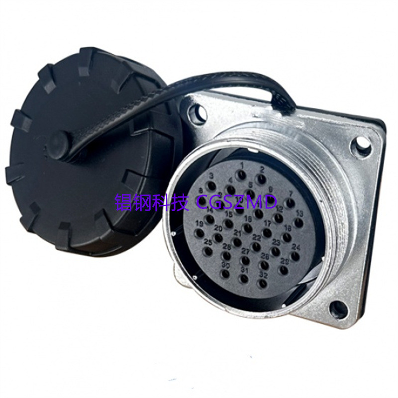 �쿨ʽ������WY24TE/Z6Flange panel receptacle IP67, Threaded