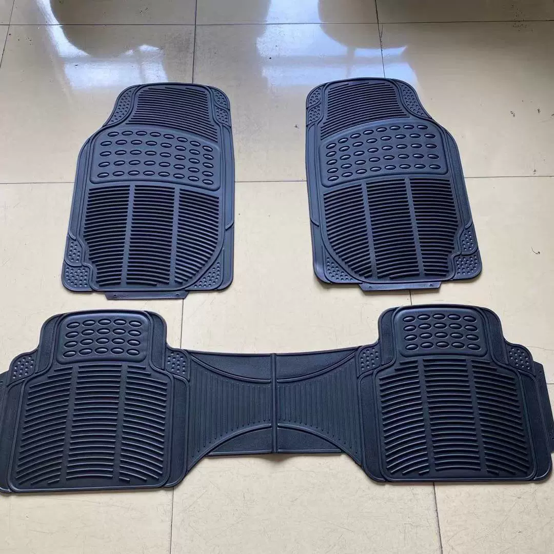 汽车脚垫汽车通用PVC脚垫 牛眼睛连体三件套 防滑胶垫