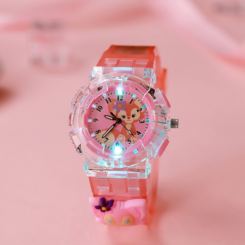 Precise fuchsia doll, light watch, watch strap, 3D