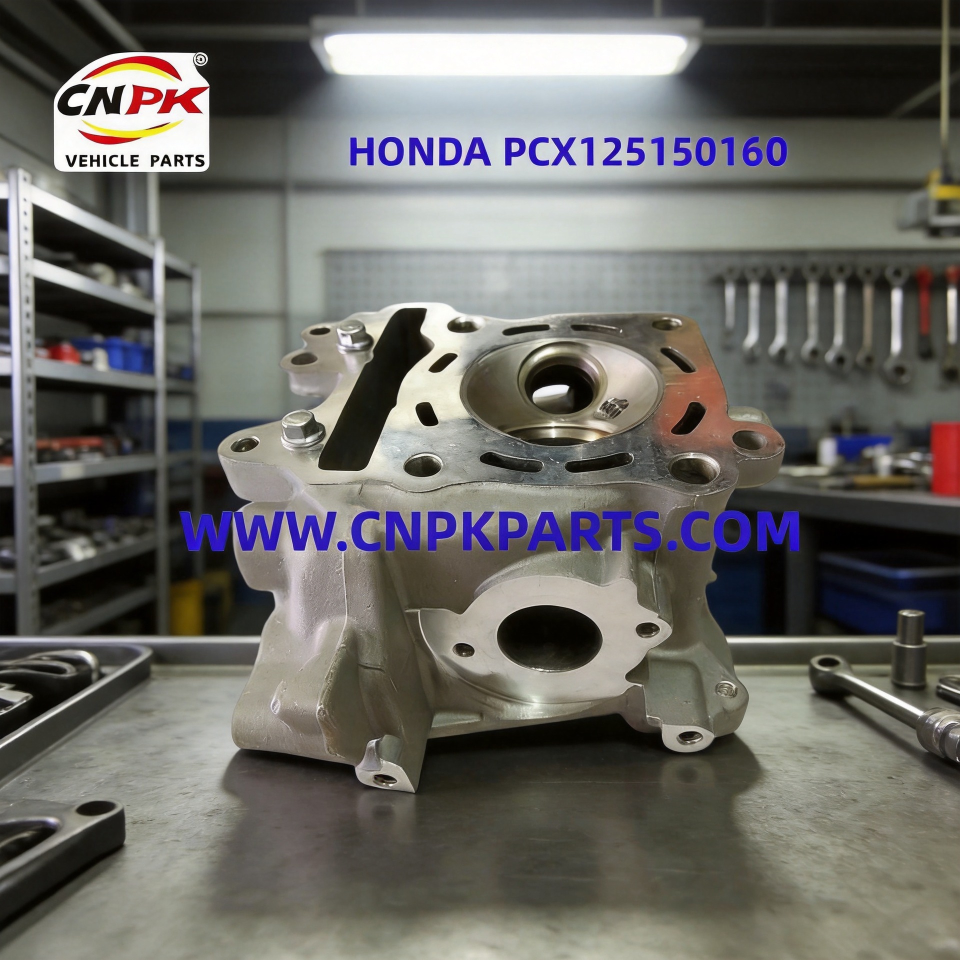 PCX125 PCX150 PCX160 engine cylinder head assembly, water-cooled scooter replacement parts, for international markets