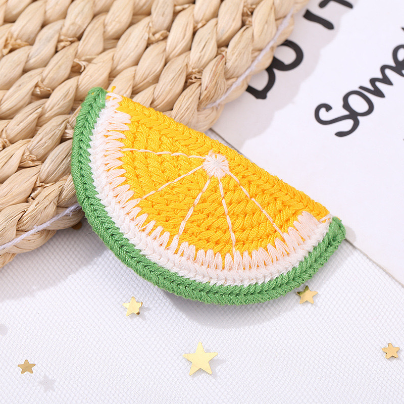 레몬 니트 머리핀