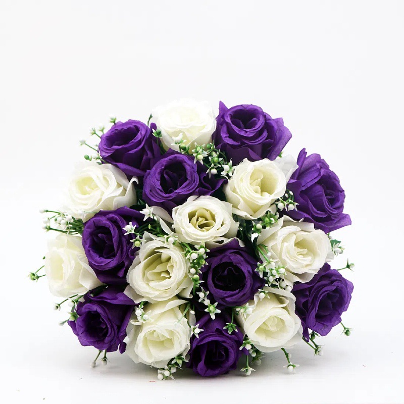 18 flores coreanas imitación rosa flores flores decorativas para el hogar ornamentos festivos props de boda flores falsas flores