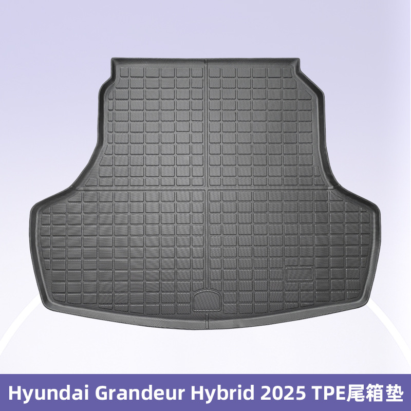 Para Hyundai Grandeur Hybrid 2025 TPE Foot Pad 3D All Weather Backpack Pad