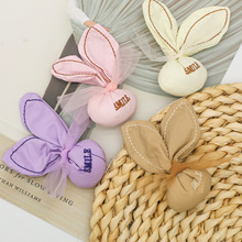 新款创意蝴蝶结兔子饰品配饰  卡通可爱DIY配件现货吊坠胸针