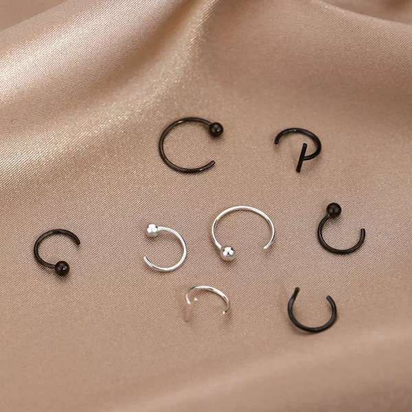 14K Gold Circle Earrings 2026 New Style Bean-Shaped Hoop Earrings with Unique Design, Simple and Versatile Earrings for Women