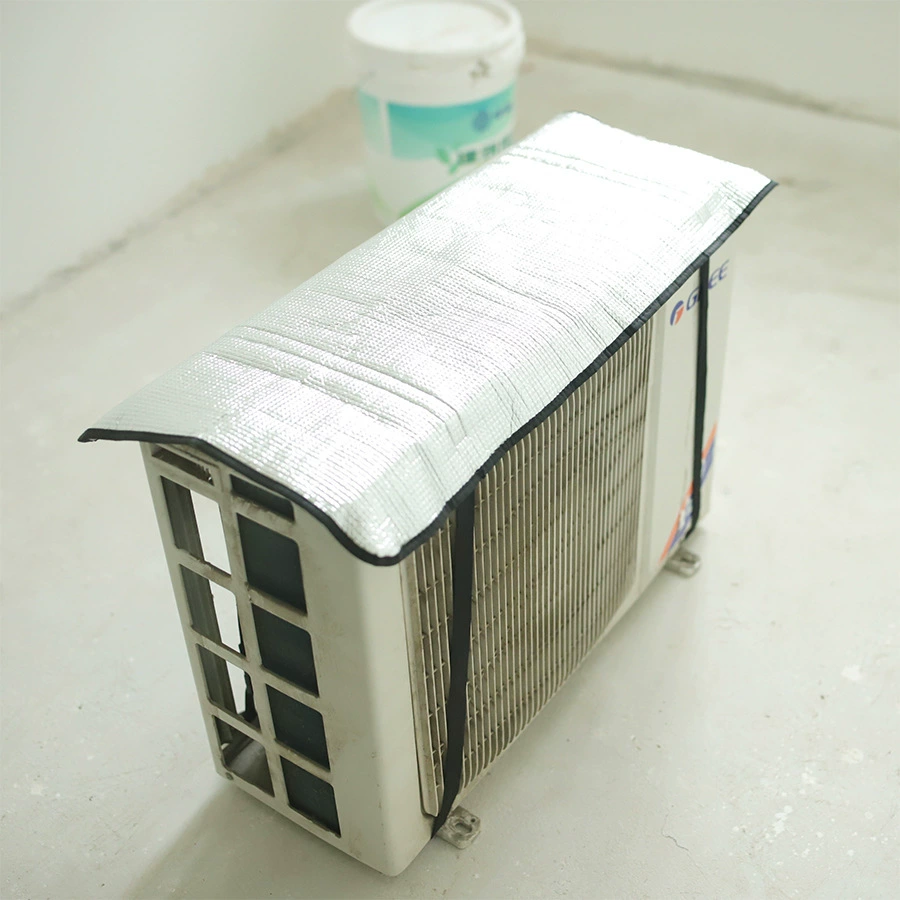 Внешняя Крышка Кондиционера композитная алюминиевая фольга Материал огнестойкий непромокаемый солнцезащитный козырек Универсальный чехол для кондиционера Новинка 02