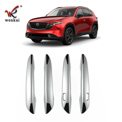 Suitable for Mazda 26 Models Cx-5 Modified Exterior Door Handle Decoration Anti-Collision Cx5 Special Handle Trim Strip (Other Automotive Exterior Supplies) - 26-models-of-cx-5-outer-handle-cover-electroplated-mirror