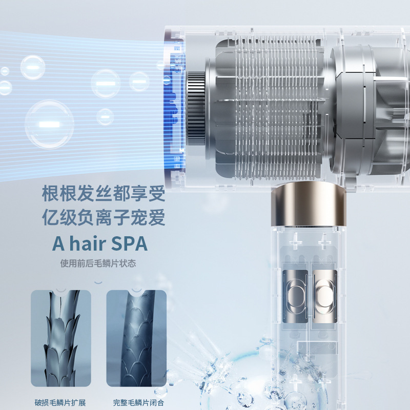 高速ヘアドライヤー家庭用理髪店ハイパワー速乾ブルーライトマイナスイオンヘアケアサイレント温冷風ヘアドライヤー|undefined